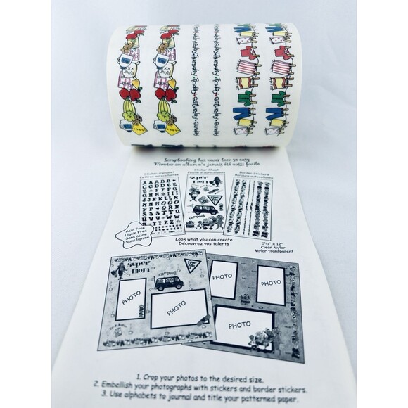 Vintage Sandy Lion Sticker Roll Super Mom Border Sheets Scrapbooking Sandylion - Picture 8 of 11